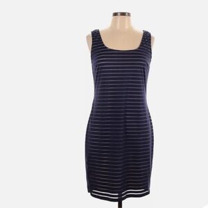 Jennifer López  blue  And cream dress. Sz L.